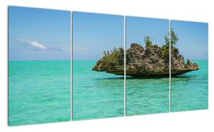 Obraz mora s ostrovčekom (Obraz 160x80cm)
