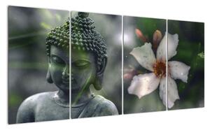 Abstraktný obraz - Buddha (Obraz 160x80cm)