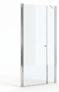 ALFA-V LINE COMBI Chrom 120x90 Číre Sprchovací kút s pevnou stenou v rovine