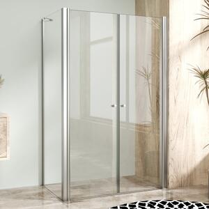 BETA COMBI Chróm 80x80 Clear Štvorcový sprchovací kút bez vaničky