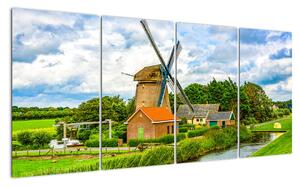 Obraz veterného mlyna (Obraz 160x80cm)