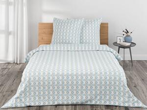 LIVARNO home Bavlnená posteľná bielizeň Renforcé BIO, 200 x 220 cm, 70 x 90 cm (vzor/sivá) (100340485)