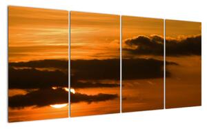 Západ slnka - moderné obrazy (Obraz 160x80cm)