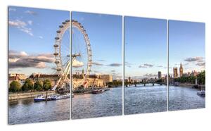 Londýnske oko (London eye) - obraz do bytu (Obraz 160x80cm)