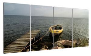 Loď na vode - obraz (Obraz 160x80cm)