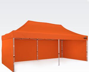 BRIMO Nožnicový stan 3x6m - s 3 stenami - Oranžová