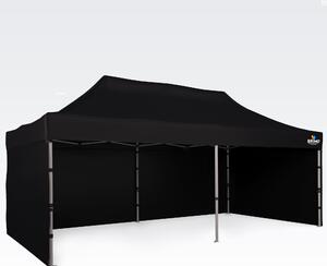 BRIMO Nožnicový stan 3x6m - s 3 stenami - Čierna