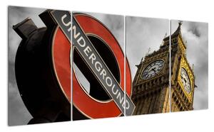 Londýnske metro - obraz (Obraz 160x80cm)