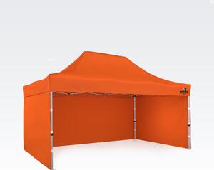 BRIMO Rozkladací altánok 3x4,5m - s 3 stenami - Oranžová