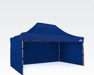BRIMO Rozkladací altánok 3x4,5m - s 3 stenami - Modrá