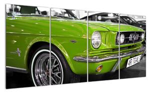 Zelené auto - obraz (Obraz 160x80cm)