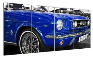 Modré auto - obraz (Obraz 160x80cm)