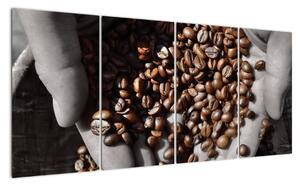 Kávové zrná - obraz (Obraz 160x80cm)