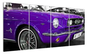 Fialové auto - obraz (Obraz 160x80cm)