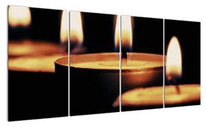 Horiace sviečky - obraz (Obraz 160x80cm)