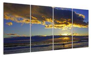 Západ slnka na mori - obraz na stenu (Obraz 160x80cm)
