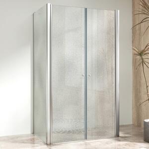 BETA COMBI II Chróm 80x110x80 Grape Sprchovací kút nástenný