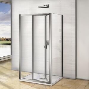 WRITE COMBI II 80x90x80 Sprchovací kút so zalamovacími dverami nástenný