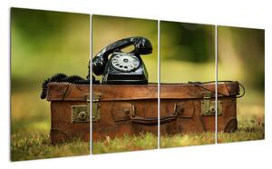 Telefón na kufri - obraz (Obraz 160x80cm)