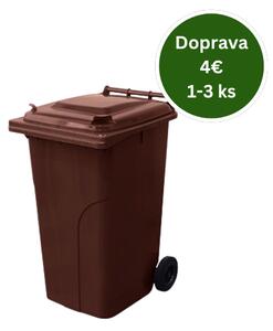 Popolnica Odpadová nádoba 240L - Hnedá
