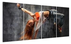 Street Dance tanečnice - obraz (Obraz 160x80cm)