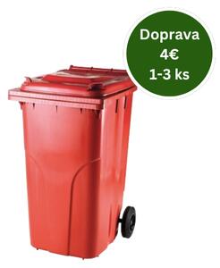 Popolnica Odpadová nádoba 240L - Červená