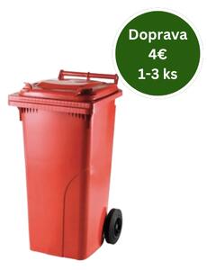 Popolnica Odpadová nádoba 120L - Červená