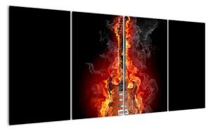 Horiace gitara - obraz (Obraz 160x80cm)