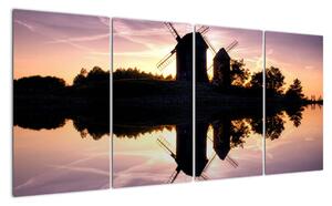 Fotka veterných mlynov - obraz (Obraz 160x80cm)