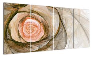 Abstraktný ruže - obraz (Obraz 160x80cm)
