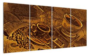 Obraz kávových zŕn na stenu (Obraz 160x80cm)