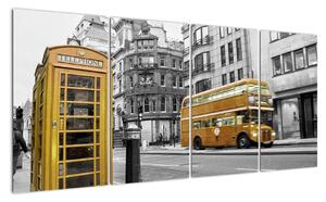Abstraktný obraz - Londýn (Obraz 160x80cm)
