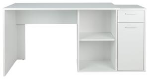 LIVARNO home Písací stôl so skrinkou, biely (850000191)