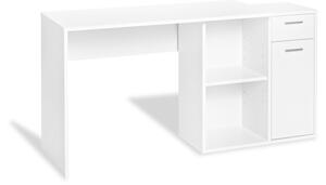LIVARNO home Písací stôl so skrinkou, biely (850000191)