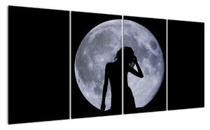 Silueta ženy, obraz (Obraz 160x80cm)