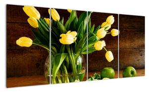 Tulipány vo váze - obraz (Obraz 160x80cm)