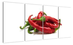 Chilli papričky, obrazy (Obraz 160x80cm)