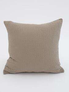 Krepová obliečka na vankúš Renforcé 40 × 40 cm - Julia sivohnedá