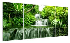 Vodopád v prírode, obraz (Obraz 160x80cm)