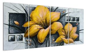Obraz žlté kvety (Obraz 160x80cm)