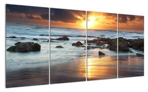 Západ slnka pri mori, obraz (Obraz 160x80cm)