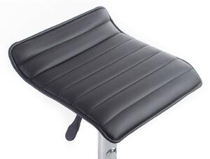 G21 Barová stolička Fate koženková, prešívaná koženková, prošívaná black