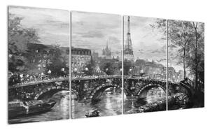 Obraz Paríža na stenu (Obraz 160x80cm)