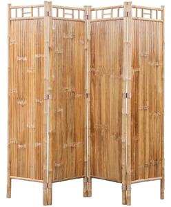 4-panelový bambusový paraván