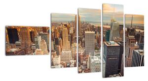 Moderný obraz do bytu - mrakodrapy (Obraz 110x60cm)