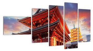 Obraz chrámu v Japonsku (Obraz 110x60cm)