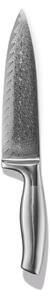 Ernesto® Nôž z damascénskej ocele (kuchynský nôž s rukoväťou z ušľachtilej ocele) (100339029)