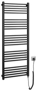 Sapho Sapho, METRO-E elektrické vykurovacie teleso, rovné, 500x1340 mm, 500 W, čierna matná, ME513B