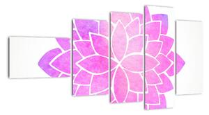 Obraz: ružová mandala (Obraz 110x60cm)
