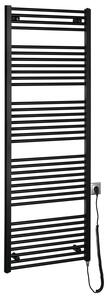 Aqualine Aqualine, DIRECT-E elektrické vykurovacie teleso, rovné, 600x1680 mm, 800 W, čierna, ILE66TB